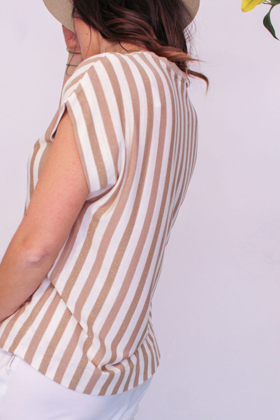 MAGLIA A RIGHE 'GOLD' - immagine 3