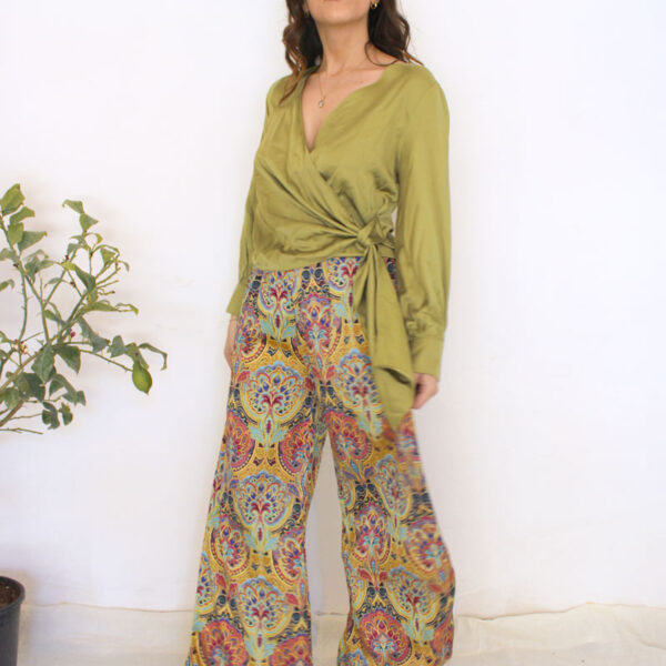 PANTALONE PALAZZO ‘SATIN’