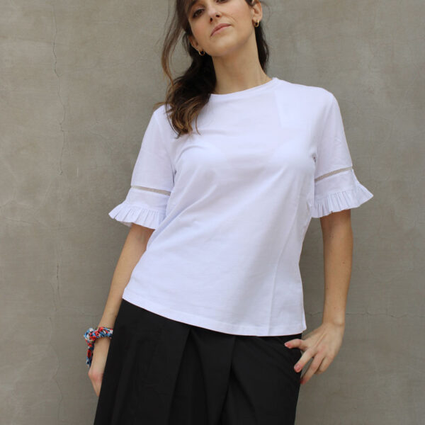 T-SHIRT BIANCA “SOLE”