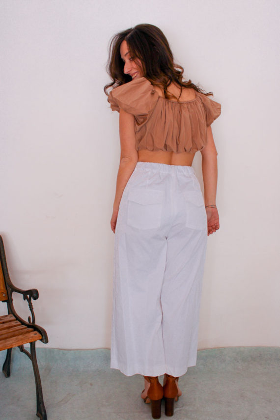 PANTALONE CROP PALAZZO RINA - immagine 2