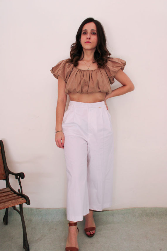 PANTALONE CROP PALAZZO RINA - immagine 3